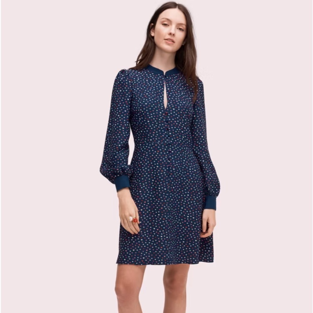 Lip crepe dress